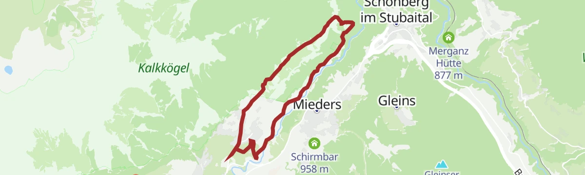 Route map: 563 Telfer Wiesen Tour